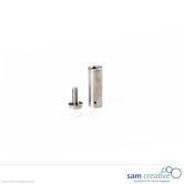 Glass Series RVS afstandhouder railsysteem, 1 stuk