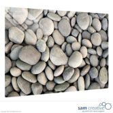 Pizarra de Vidrio Sólida Piedras 45x60 cm