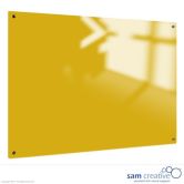 Pizarra de Vidrio Sólido Amarillo 60x90 cm