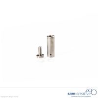 Glass Series RVS afstandhouder railsysteem, 1 stuk