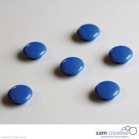 Set de imanes para vidrio 20mm Azules (6x)