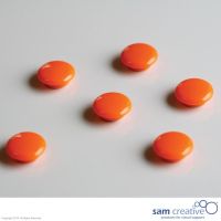 Set de imanes para vidrio 20mm Naranjas (6x)
