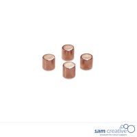 Imanes metálicos bronce cilindro, 4 piezas
