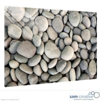 Pizarra de Vidrio Sólida Piedras 45x60 cm