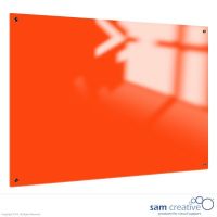 Pizarra de Vidrio Sólido Naranja 90x120 cm